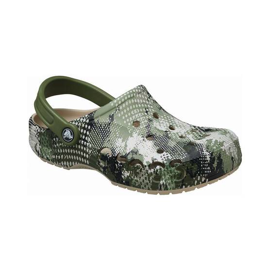 Crocs Unisex Baya Seasonal Printed Clogs, Cobblestone, bcf_hi-res