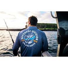 The Mad Hueys Men's Keeping It Reel Fishing Jersey, Navy, bcf_hi-res