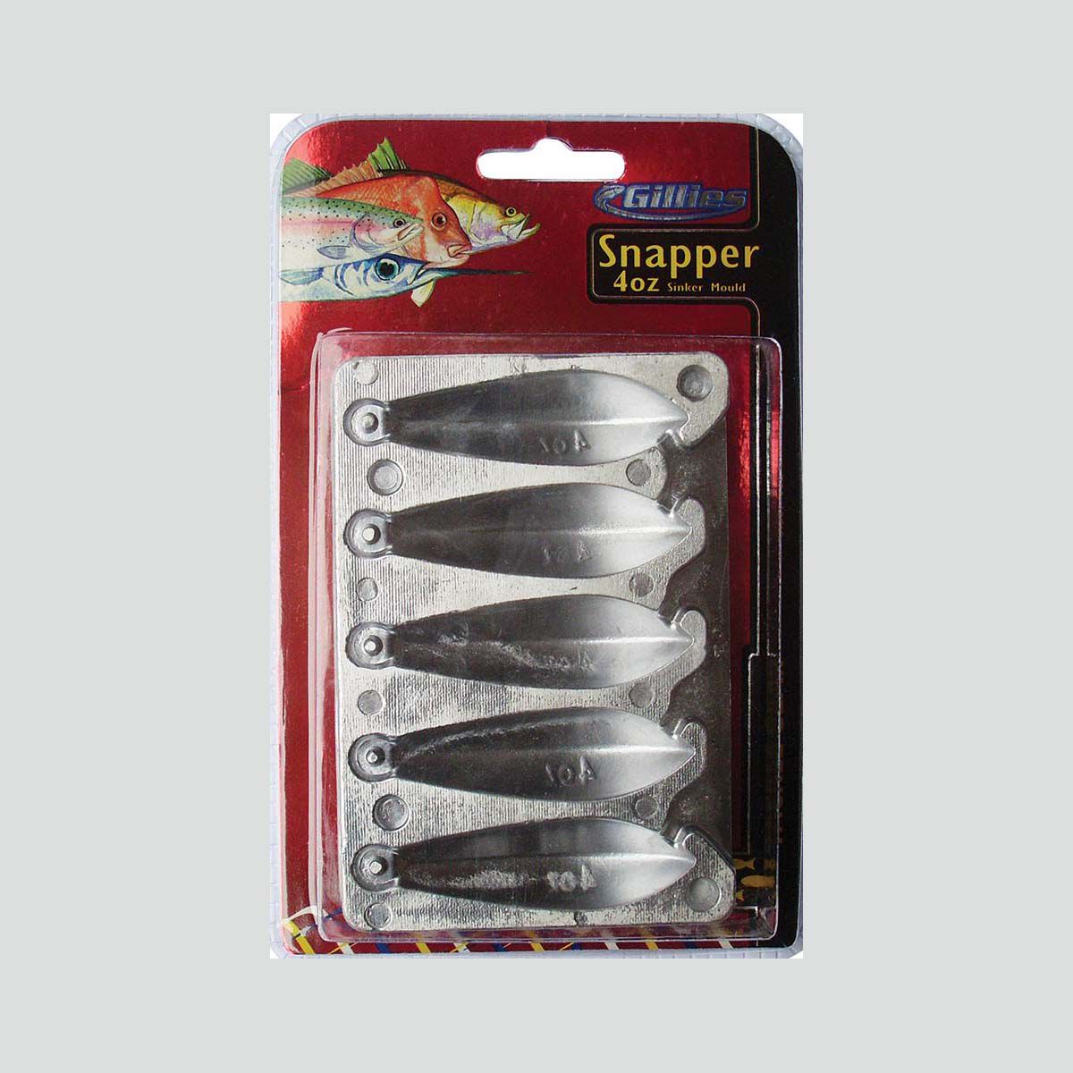 Gillies Snapper Sinker Mould 4OZ, , bcf_hi-res