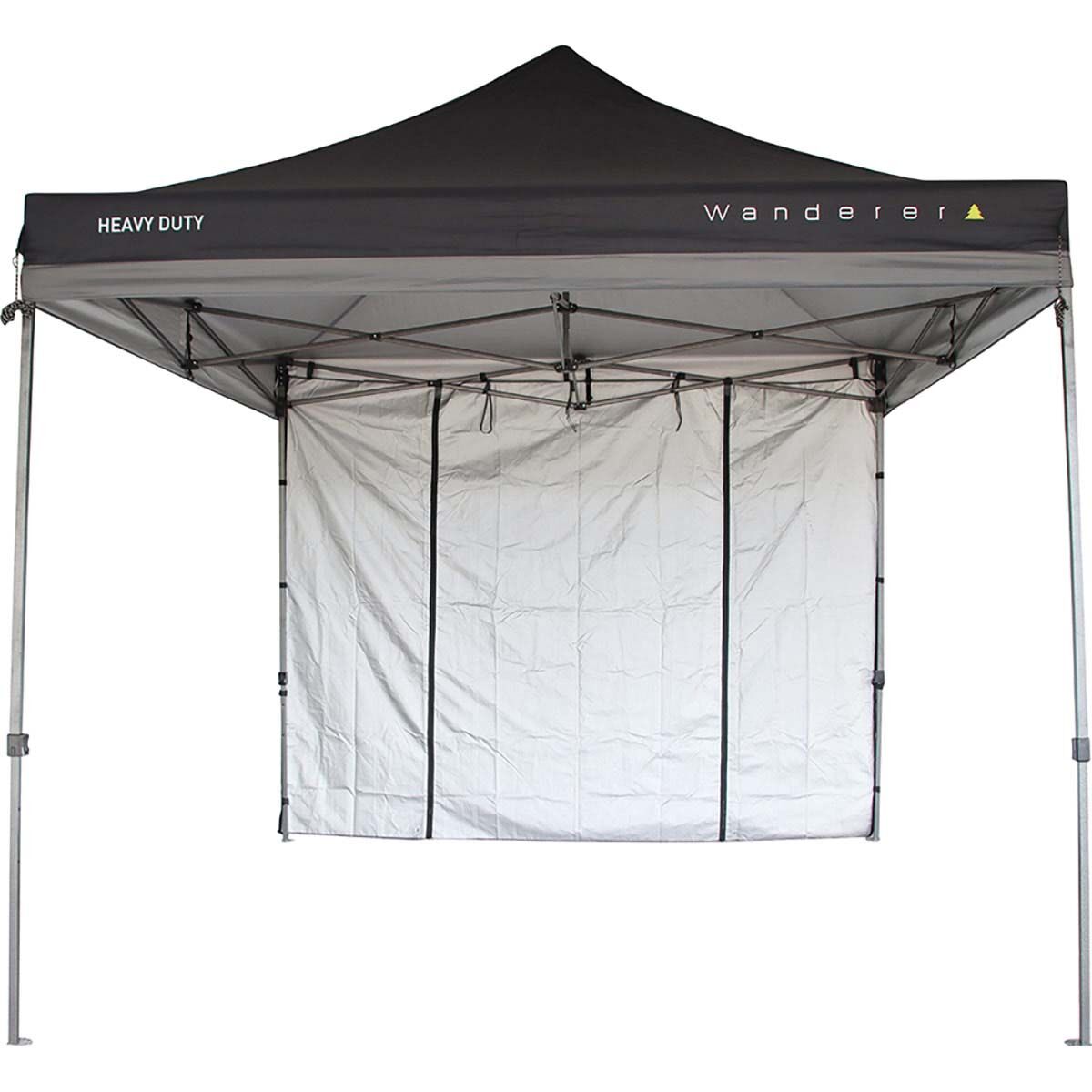 Wanderer Grab & Go Gazebo Side Wall with Door 3x3m, , bcf_hi-res