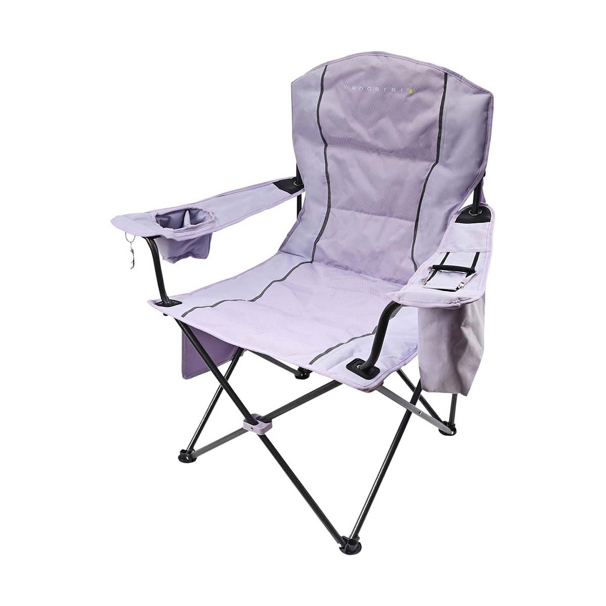 Wanderer Premium Cooler Arm Chair Lilac 120kg, , bcf_hi-res