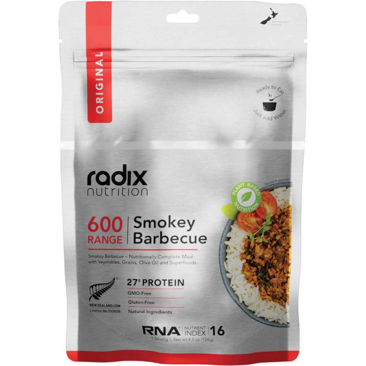 Radix Nutrition Freeze Dried Plant Based Smokey BBQ 600kcal BCF