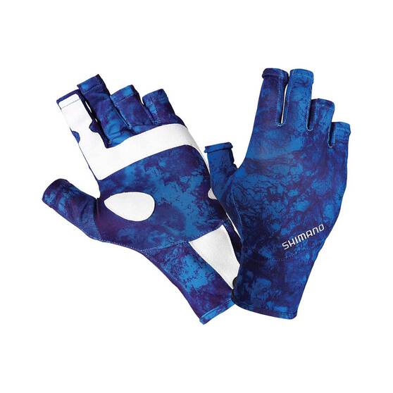 Shimano Men's Fingerless Sun Gloves UPF50+