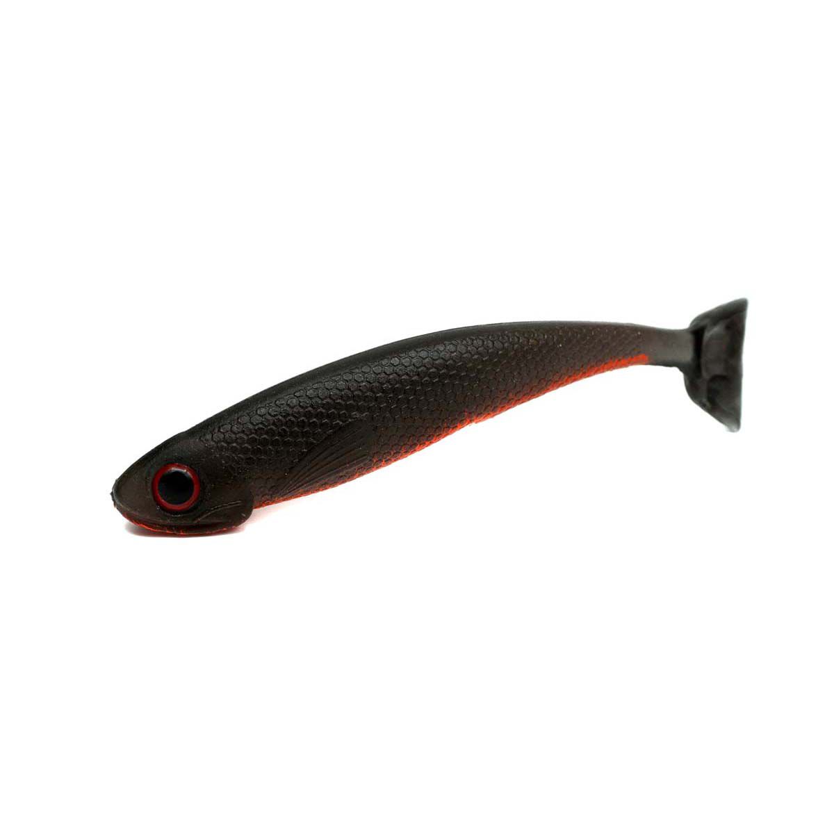 Bite Me Barra Wedgies Soft Plastic Lure 3in Black Caviar, Black Caviar, bcf_hi-res