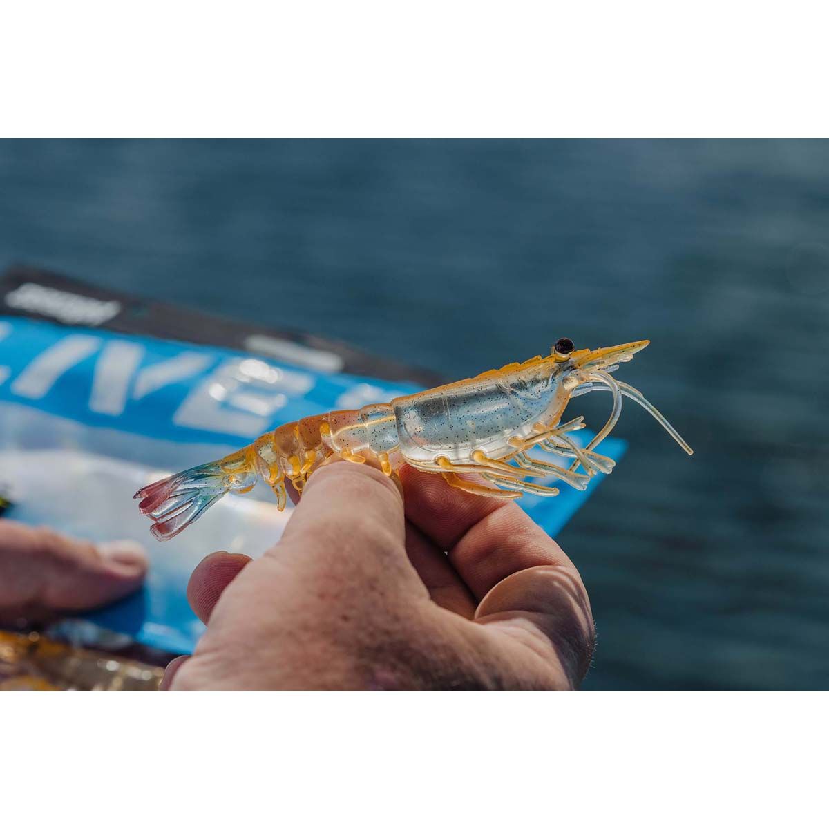 Nomad Live Ops Switcher Shrimp Soft Plastic Lure 3.5in Pink Swagger, Pink Swagger, bcf_hi-res