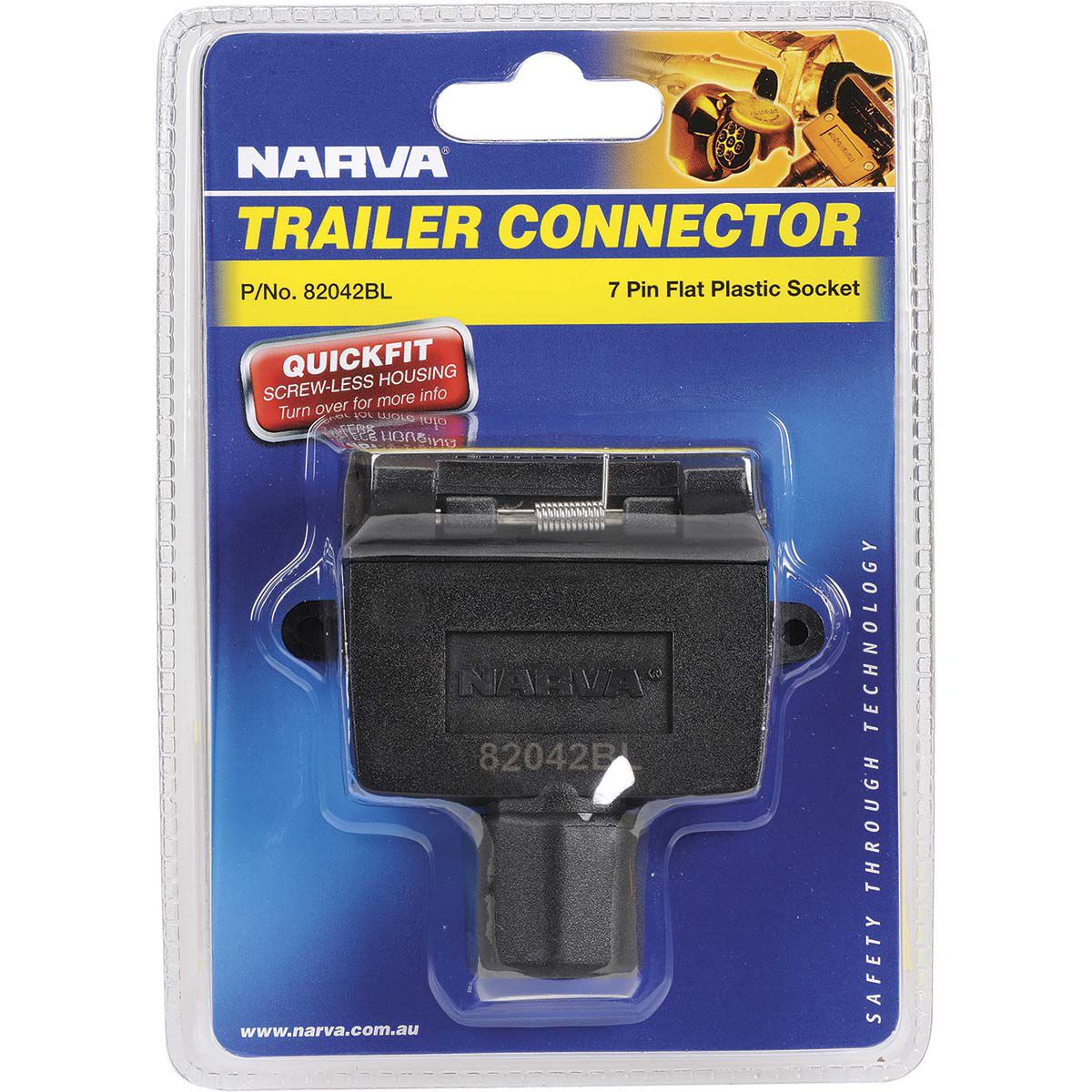 Narva Trailer Socket, Flat 7 Pin BCF