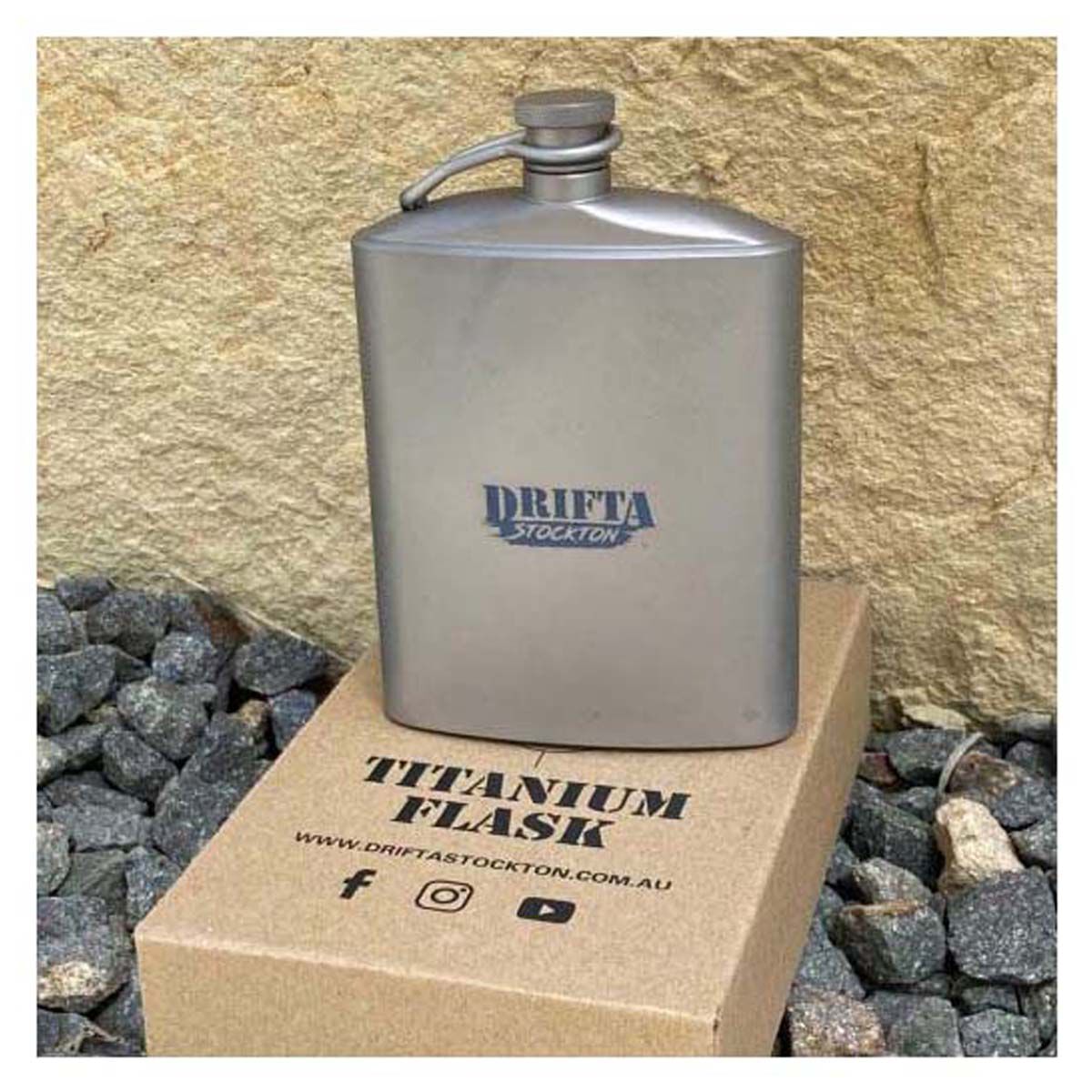 Drifta Titanium Hip Flask, , bcf_hi-res