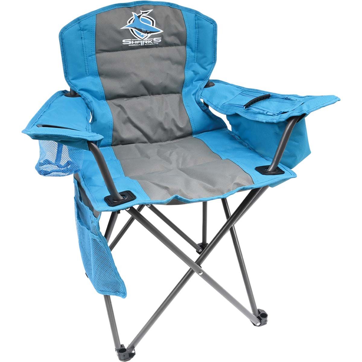 NRL Cronulla Sharks Kids Camp Chair 70kg, , bcf_hi-res