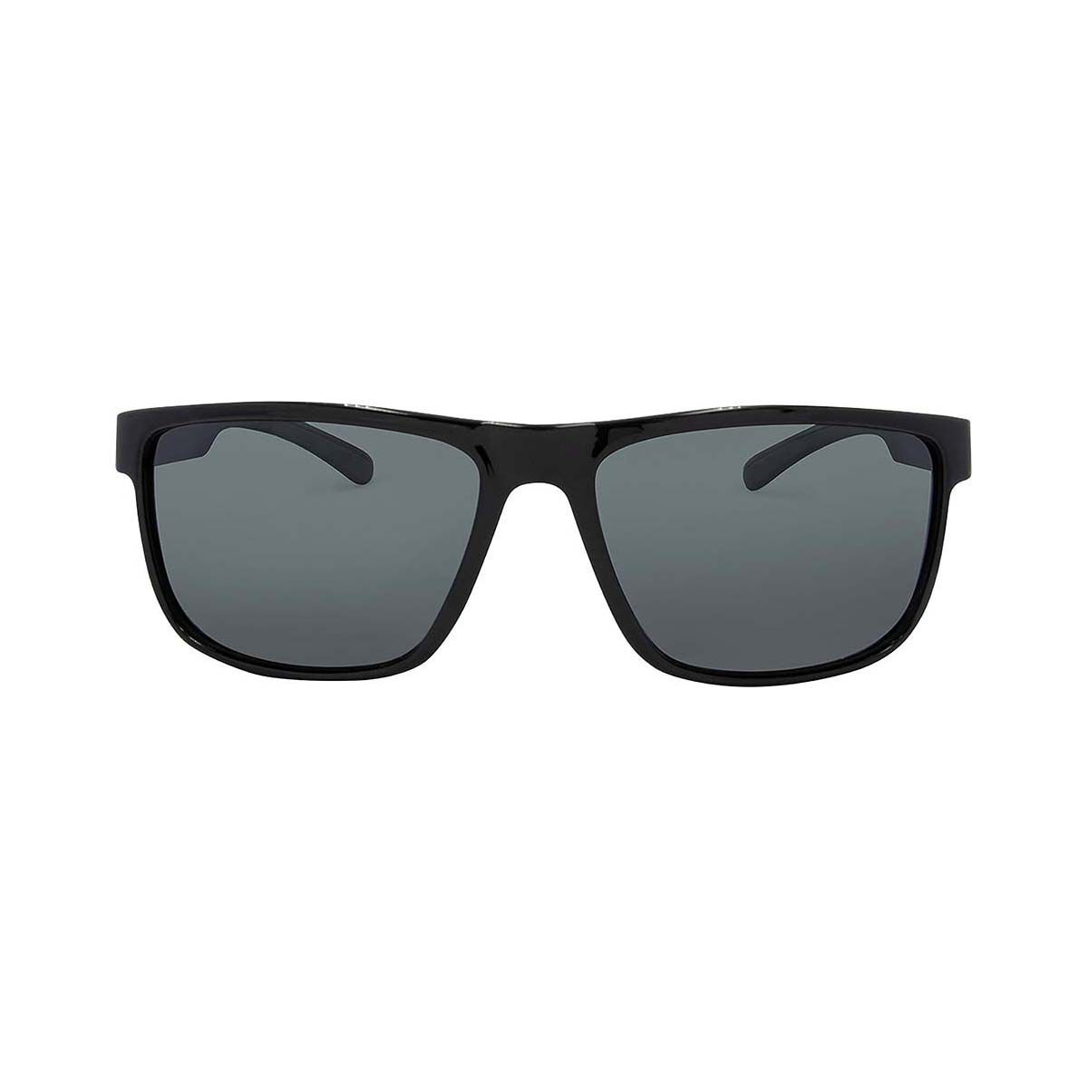 Stingray Yellowfin Polarised Sunglasses Black with Smoke Lens, , bcf_hi-res