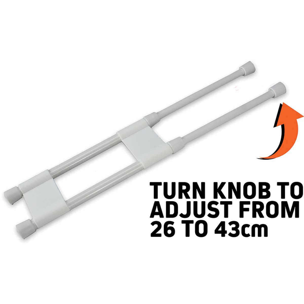 Explore Caravan & RV Double Fridge Bar 26-43cm, , bcf_hi-res