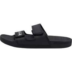 Quiksilver Men's Rivi Double Adjust Slides, Black / Grey, bcf_hi-res