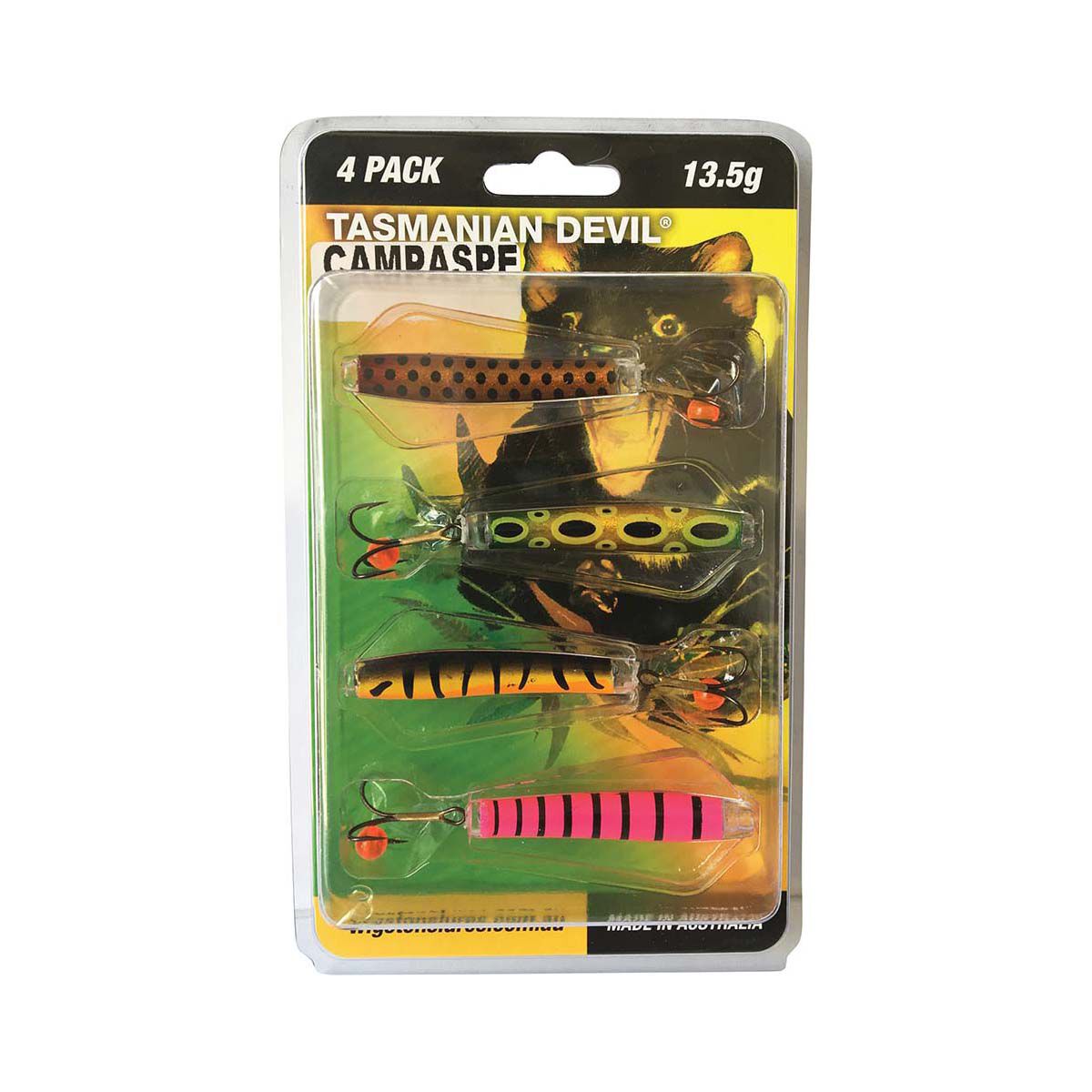 Wigston Tassie Devil Hard Body Lure 4 Pack Campaspe, Campaspe, bcf_hi-res