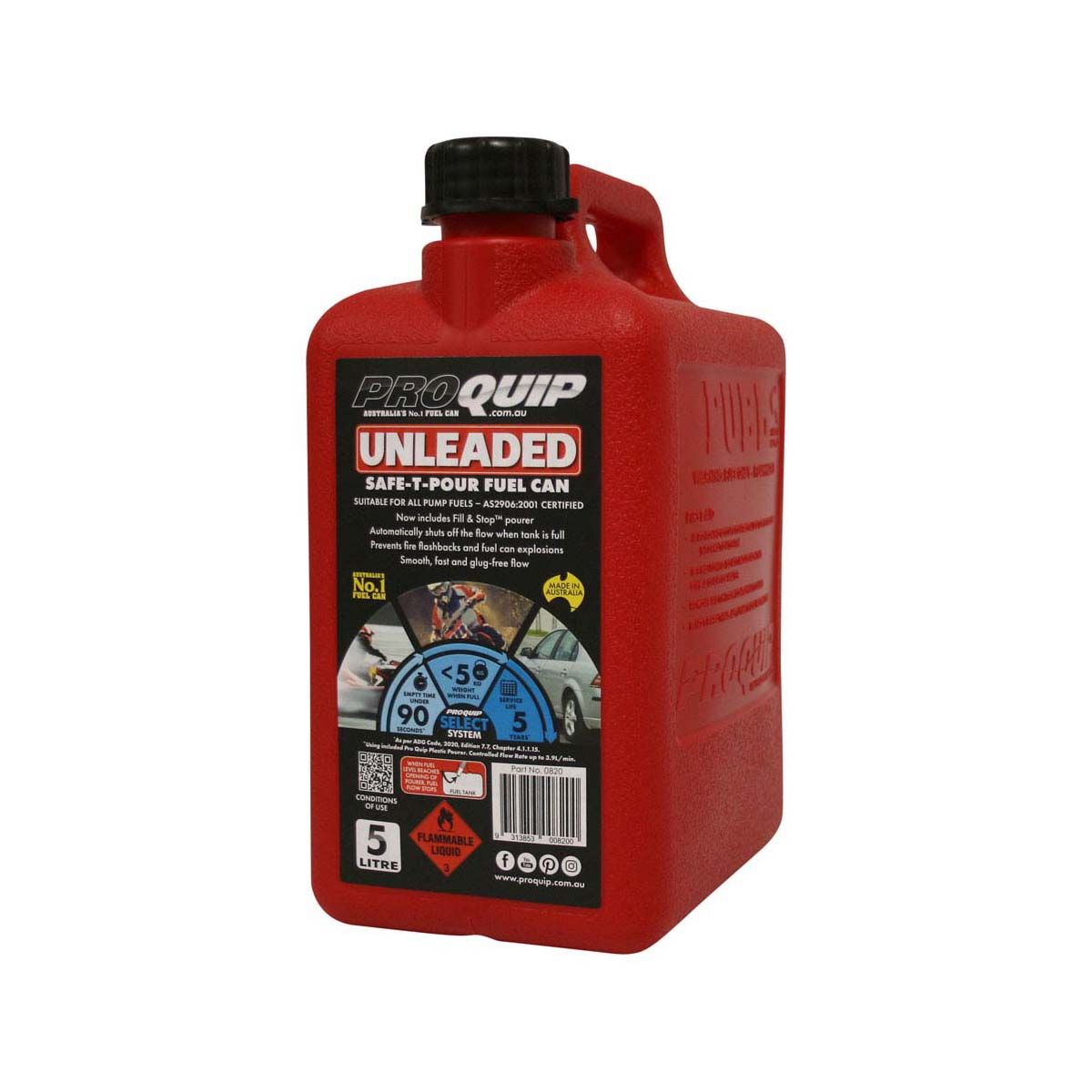 Pro Quip Safe T Pour ULP Jerry Can 5L, , bcf_hi-res