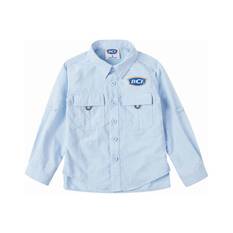 BCF Kids’ Long Sleeve Fishing Shirt, Blue, bcf_hi-res