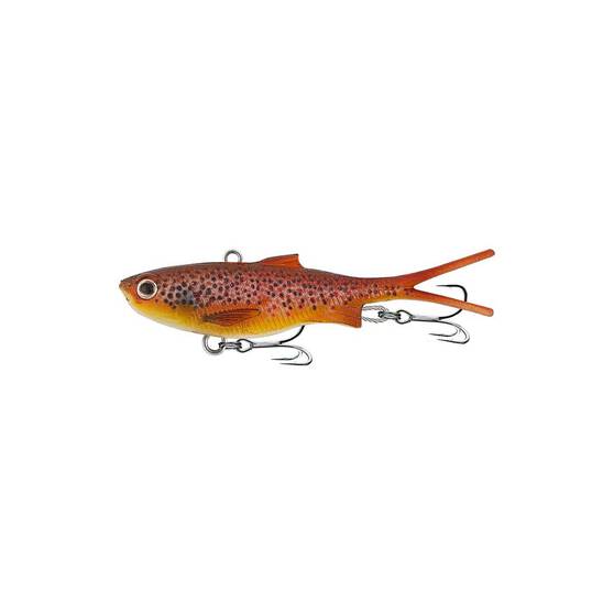 Samaki Vibelicious Fork Tail Soft Vibe Lure 70mm 10g Brown Trout, Brown Trout, bcf_hi-res
