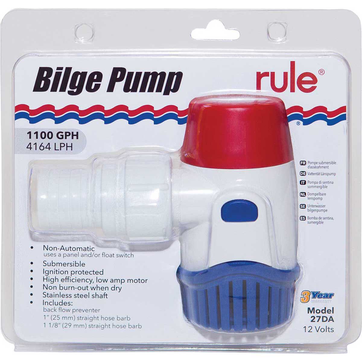 Rule Bilge Pump 12V 500GPH, , bcf_hi-res