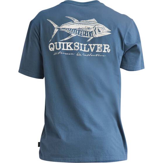 Quiksilver Men’s School’s Out Short Sleeve Tee Majolica Blue S, Majolica Blue, bcf_hi-res