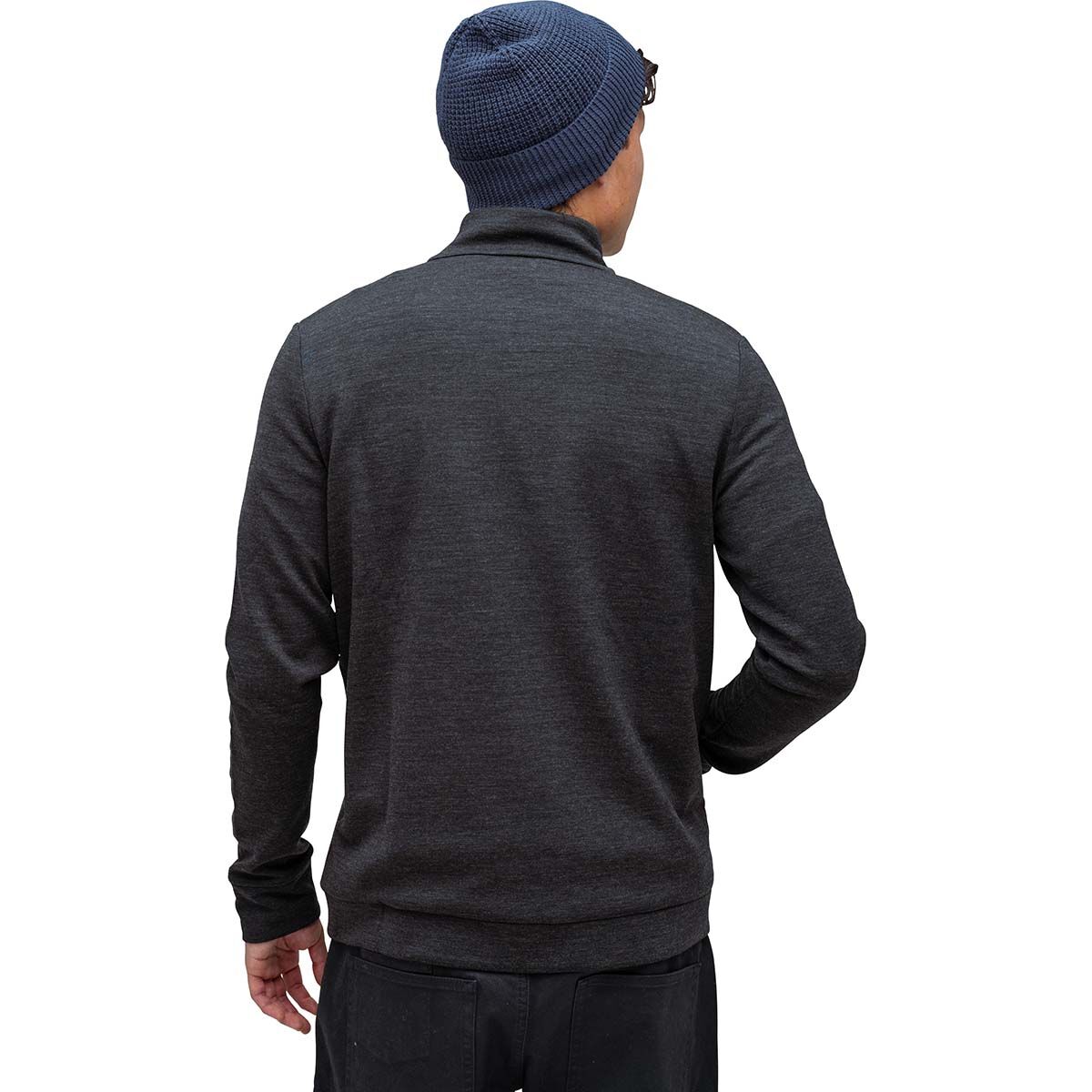 Macpac Men's Craigieburn Merino Blend Pullover Char Marle M, Char Marle, bcf_hi-res