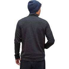 Macpac Men's Craigieburn Merino Blend Pullover, Char Marle, bcf_hi-res