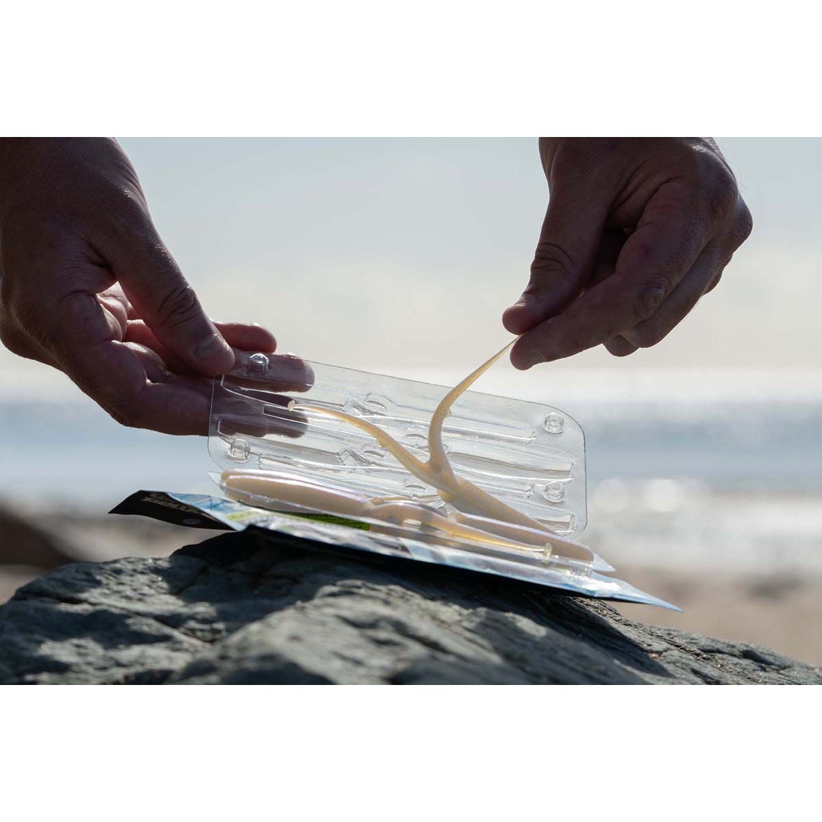 Nomad Live Ops Double Down Soft Plastic Lure 5in Electric Flash, Electric Flash, bcf_hi-res