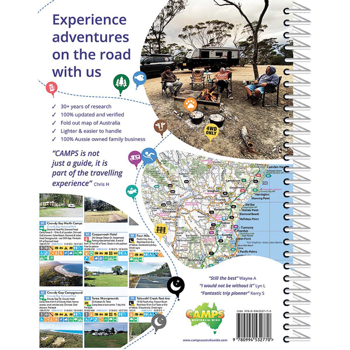 Camps 12 Australia Wide Free & Budget Campsite Book - B4 Easy to Read, , bcf_hi-res