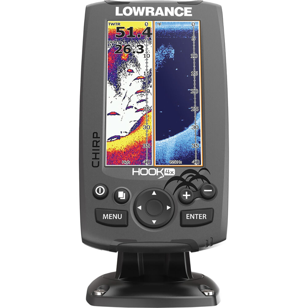 ExDemo Lowrance Hook 4x Fish Finder (Head Unit Only) BCF