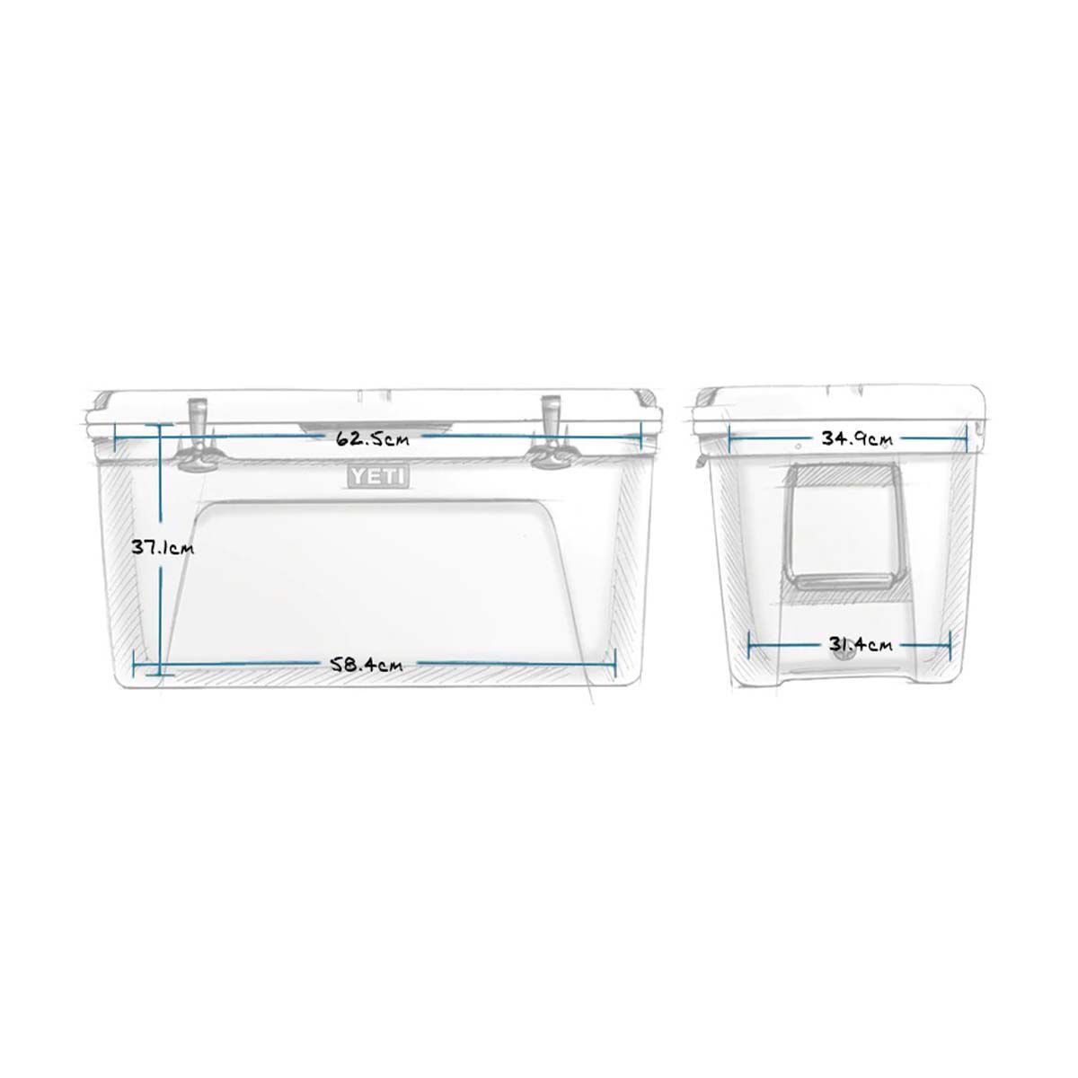 YETI&reg; Tundra&reg; 105 Hard Cooler White, White, bcf_hi-res