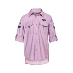 BCF Youth Long Sleeve Fishing Shirt Orchid 12, Orchid, bcf_hi-res