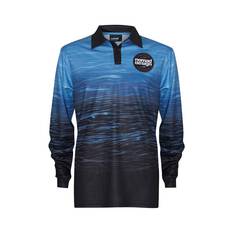 Nomad Men's Swell Collared Fishing Jersey, Cyan, bcf_hi-res