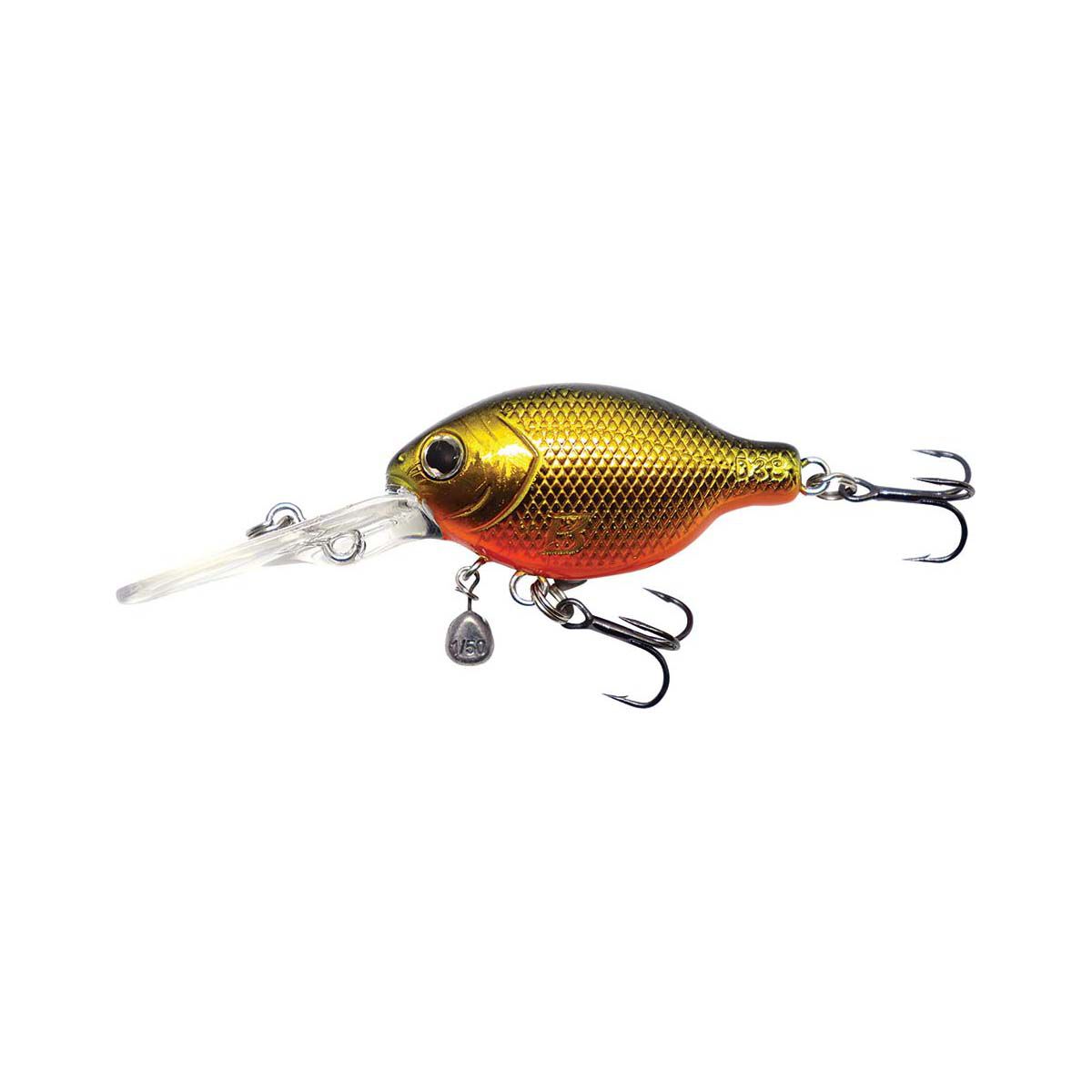 Barambah Deton8or Hard Body Lure 38mm Gold, Gold, bcf_hi-res