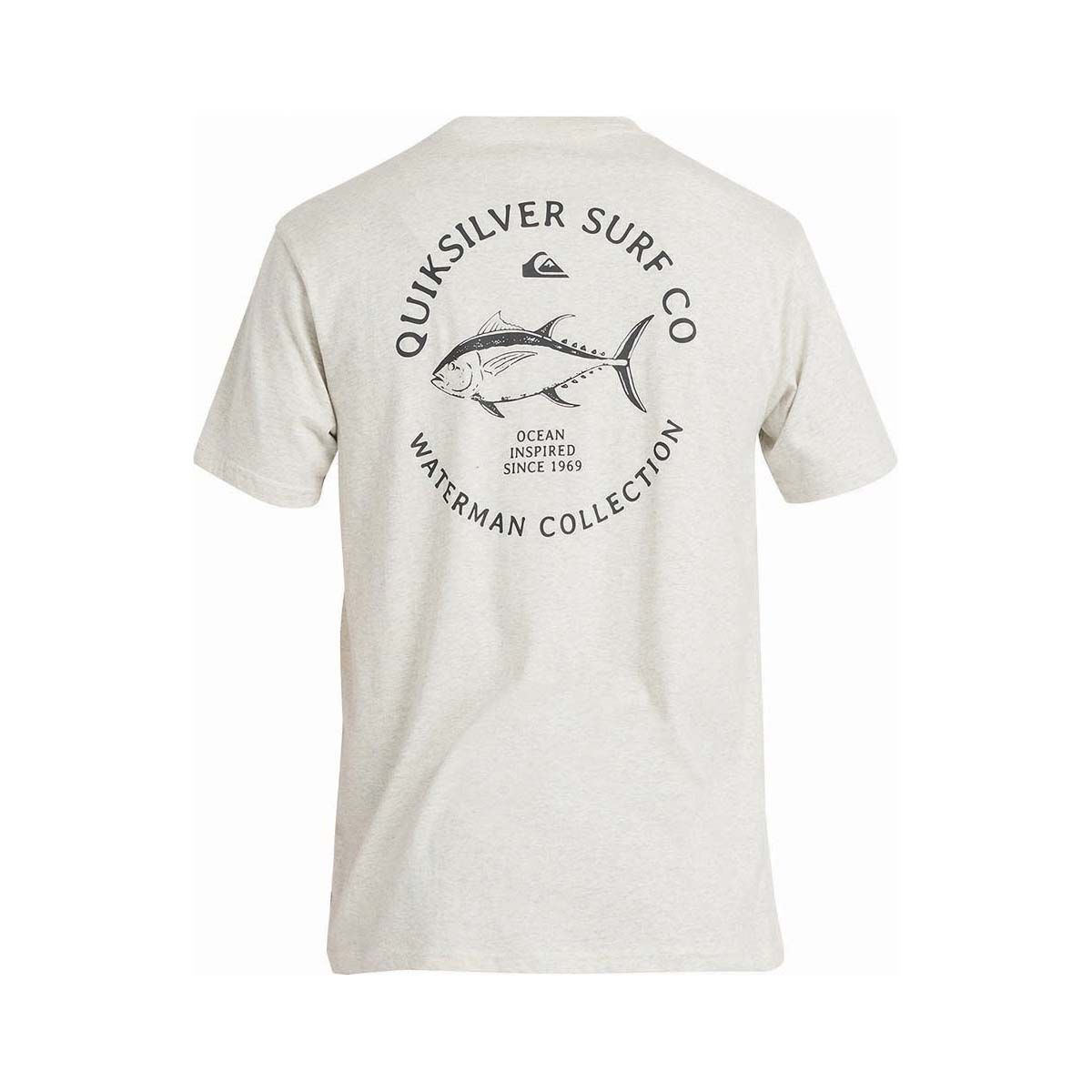 Quiksilver Men&rsquo;s Drag Short Sleeve Tee Light Grey Heather M, Light Grey Heather, bcf_hi-res