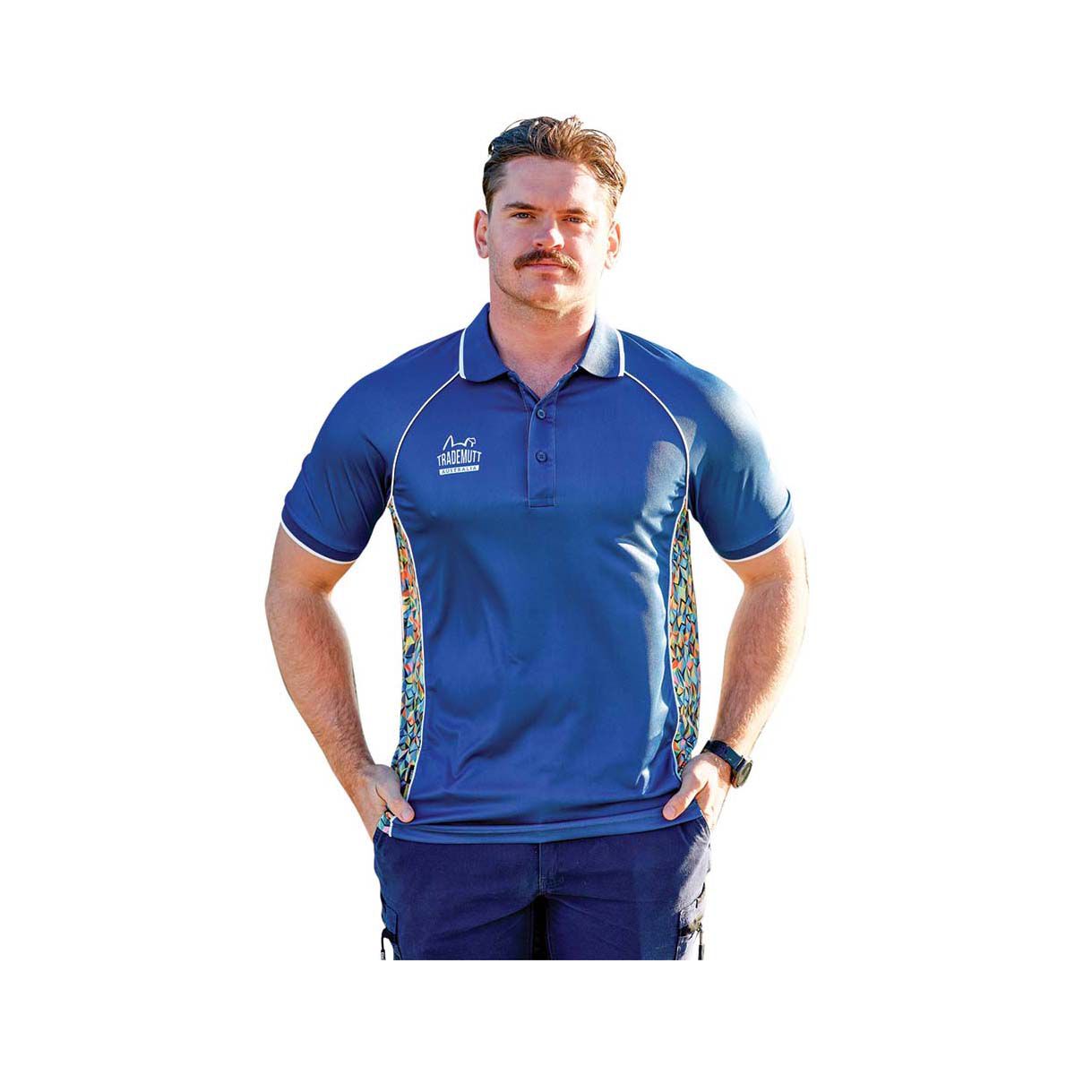 TradeMutt Men's Solid Short Sleeve Polo, , bcf_hi-res