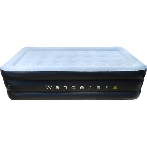 Wanderer Premium Double High Twin Air Bed with 240V Pump, , bcf_hi-res
