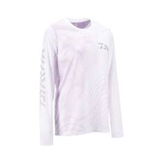 Daiwa Women's White & Pink Crew Fishing Shirt, , bcf_hi-res