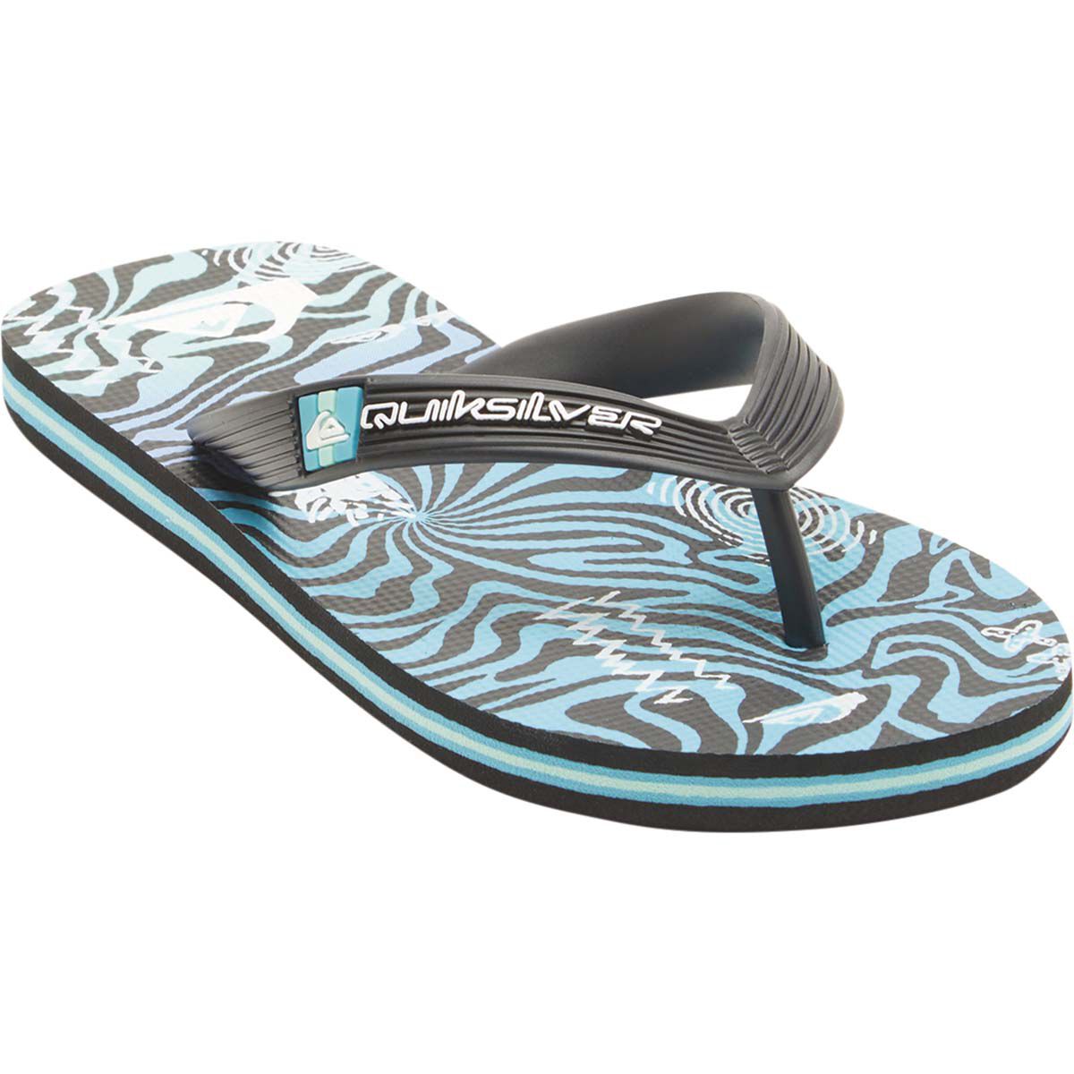 Quiksilver Youth Molokai Art II Thongs Blue 2, Blue, bcf_hi-res