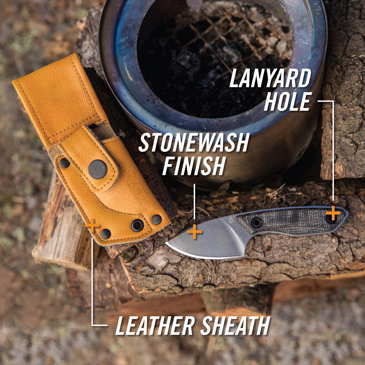 Gerber Stowe Micarta Fixed Blade Knife BCF