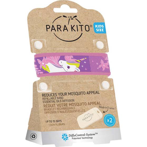 Para'kito Mosquito Kids Wristband  Unicorn, Unicorn, bcf_hi-res
