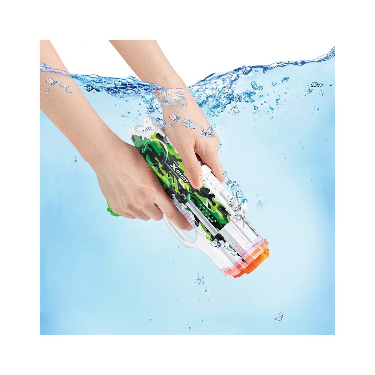 ZURU X-Shot Fast Fill Skins Nano Green Water Blaster, , bcf_hi-res