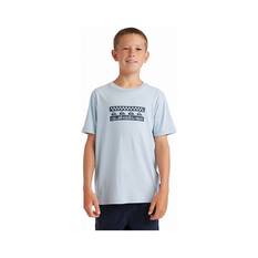 Quiksilver Youth Comp Check Short Sleeve Tee Ashley Blue 8, Ashley Blue, bcf_hi-res