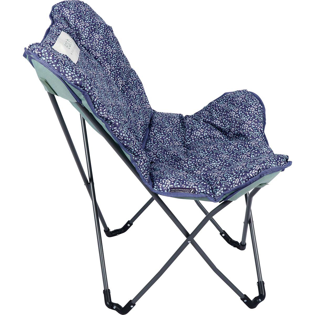 earth by Wanderer&reg; REPREVE&reg; Recycled Fabric Half Moon Chair 120kg, , bcf_hi-res