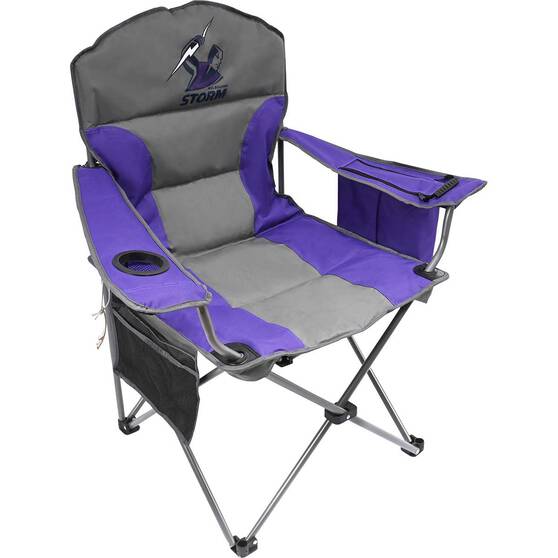 NRL Melbourne Storm Camp Chair 130kg, , bcf_hi-res