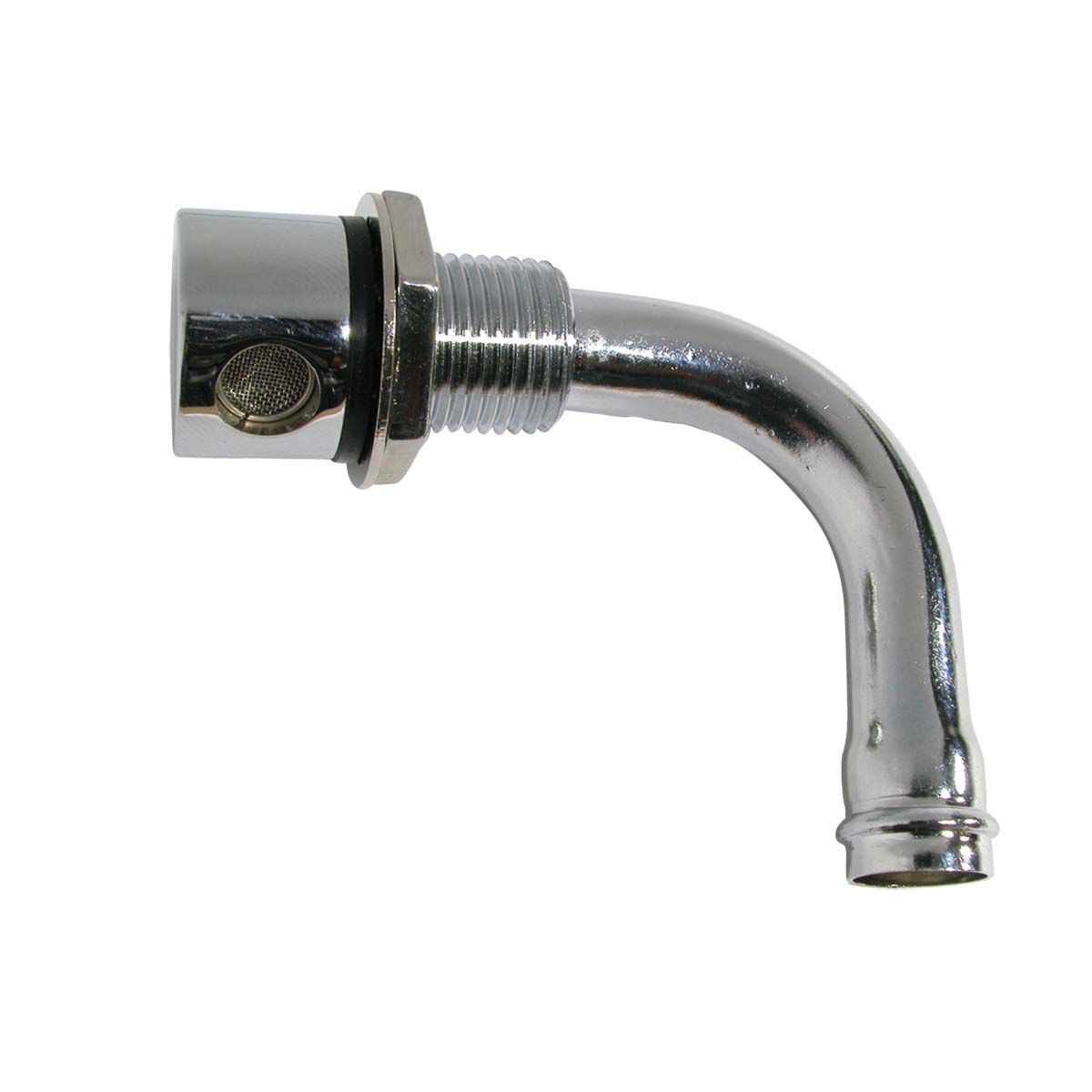 BLA 13mm Round Fuel Tank Bent Breather &ndash; Chrome, , bcf_hi-res