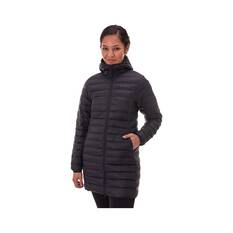 Macpac Women's Uber Light Long Jacket, Black, bcf_hi-res