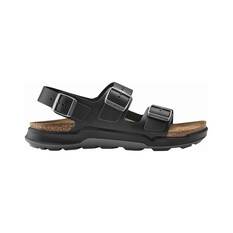 Birkenstock Men's Milano Cross Town Sandals, Black Waxy/Oil, bcf_hi-res