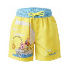 SpongeBob Kids’ Boardshorts Yellow 2, Yellow, bcf_hi-res