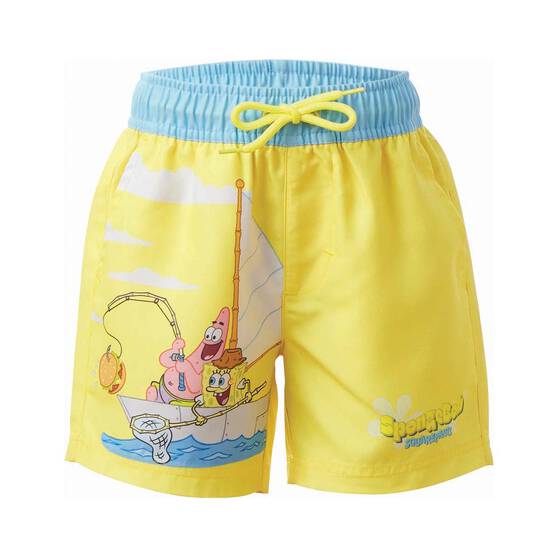 SpongeBob Kids’ Boardshorts, Yellow, bcf_hi-res