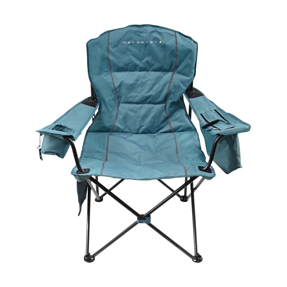 Wanderer Premium Cooler Arm Chair Petrol Blue 120kg, , bcf_hi-res