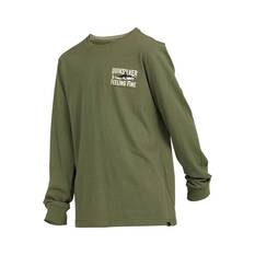 Quiksilver Youth Bait Ball Long Sleeve Tee, Four Leaf Clover, bcf_hi-res