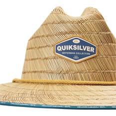 Quiksilver Waterman Dredged Straw Hat, Majolica Blue, bcf_hi-res