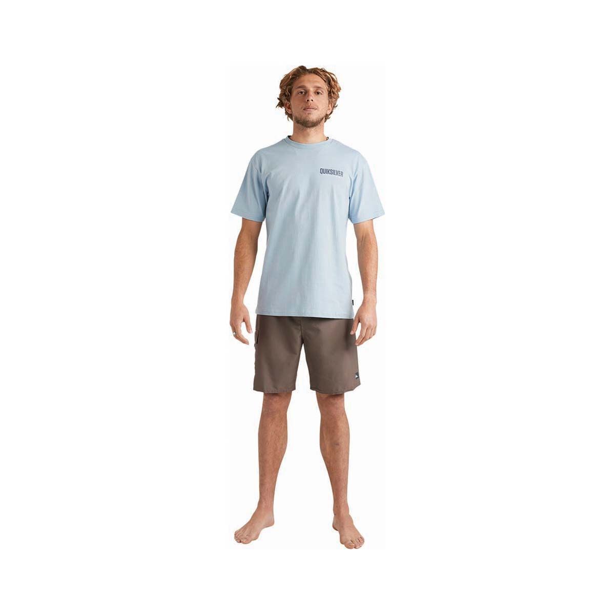 Quiksilver Men's Fish On Short Sleeve Tee, Ashley Blue, bcf_hi-res